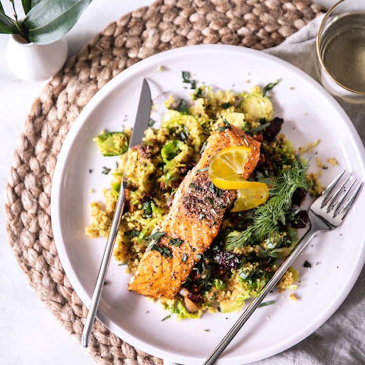 Picture of Green Garlic Baked Salmon